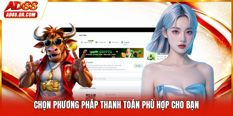 Chọn phương pháp thanh toán phù hợp cho bạn