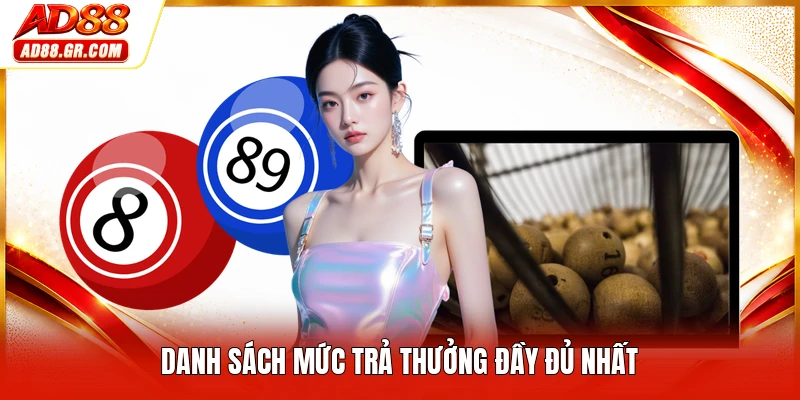 Danh sách mức trả thưởng đầy đủ nhất