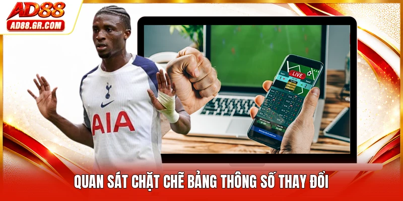 Quan sát chặt chẽ bảng thông số thay đổi